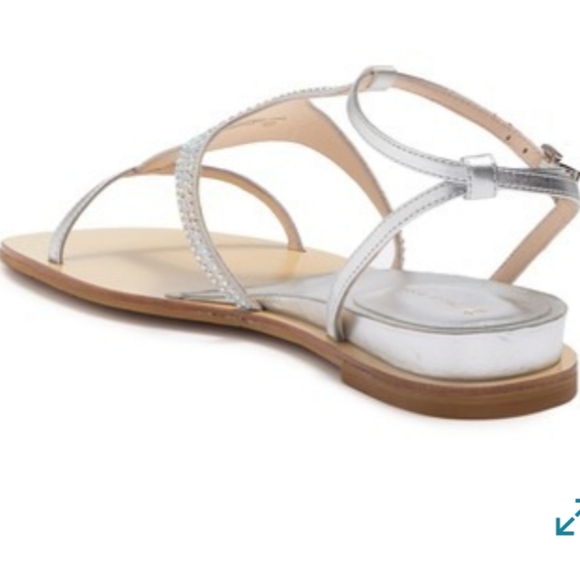 Pelle Moda Vic Embellished Sandals Open Toe size 6 - Picture 3 of 7